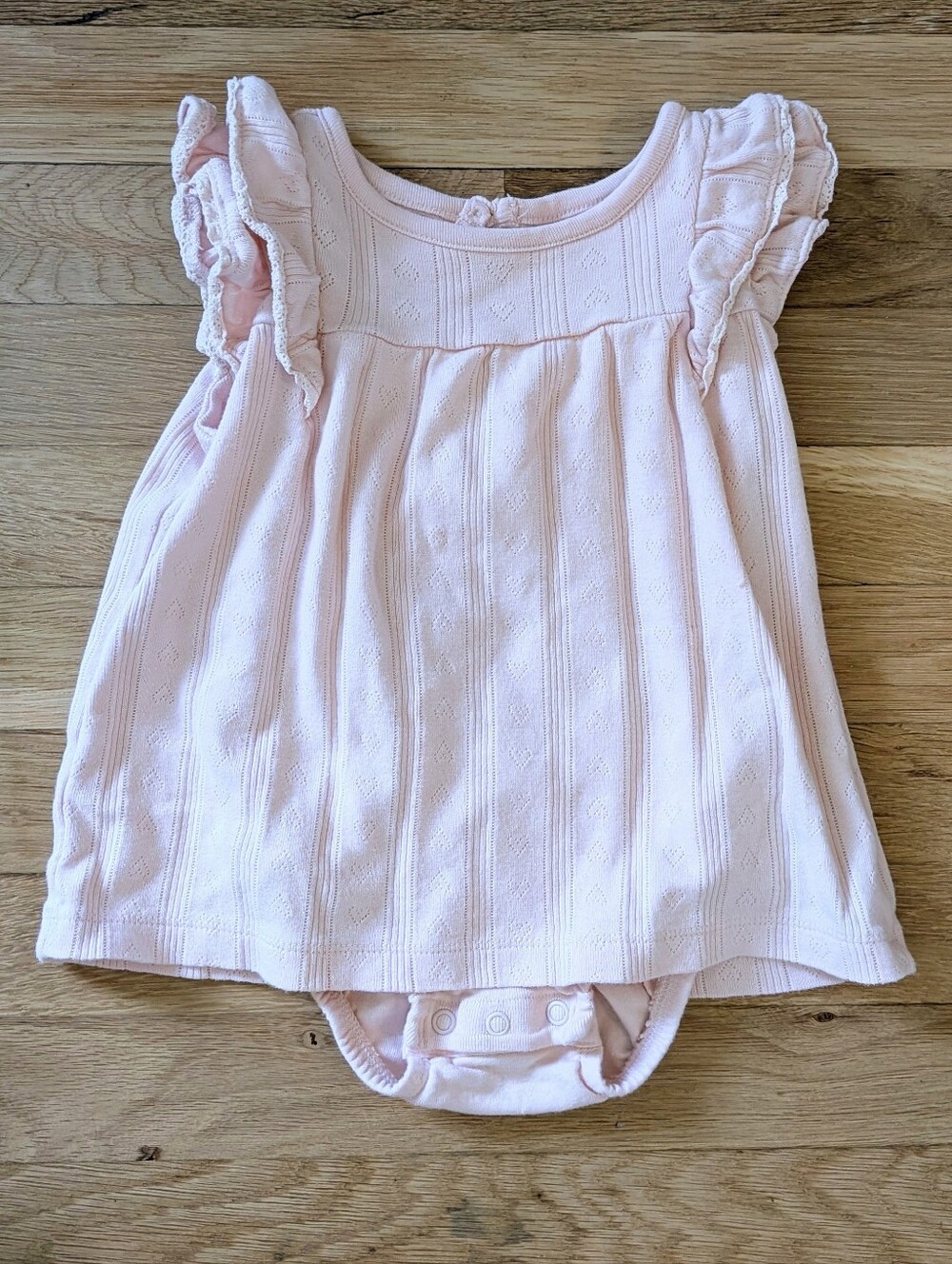 Little Planet Organic Cotton Pointelle Bodysuit Dress | NWOT